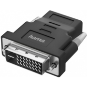 Переходник Hama H-200338 00200338 DVI-D (m) HDMI (f) черный