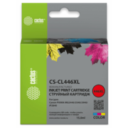 Картридж струйный Cactus CS-CL446XL многоцветный (15мл) для Canon Pixma MG2440/2540/2940