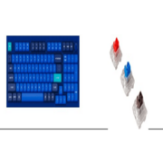 Клавиатура проводная, Q5-O1,RGB подсветка,красный свитч,100 кнопок, цвет синий
