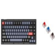 Клавиатура проводная, V1-B2,RGB подсветка,синий свитч,84 кнопоки, цвет черный