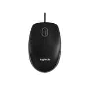 Мышь Logitech B100 Black (черная, оптическая 800dpi, USB, 1.8м) (арт. 910-005547, M/N: M-U0026)