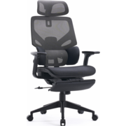 Кресло Cactus CS-CHR-MC01-GYBK серый сиденье черный с подголов. крестов.