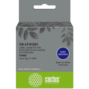 Картридж ленточный Cactus CS-LT-91201 91201 для Dymo Letra Tag LT-100H