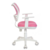 Кресло детское Бюрократ Ch-W797 спинка сетка розовый сиденье розовый TW-13A сетка/ткань колеса белый (пластик белый)