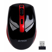 Мышь A4Tech G11-590FX черный/красный оптическая (2000dpi) беспроводная USB (5but)