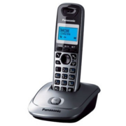 Беспроводной телефон DECT Panasonic Беспроводной телефон DECT Panasonic/ Точечный, монохромный с подсветкой, АОН, серый металлик