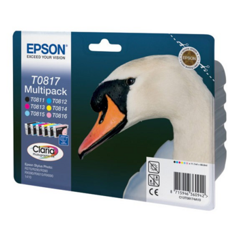Расходные материалы EPSON C13T11174A10/C13T08174A Epson набор картриджей для St. Ph. R270/R390/RX590 (C,M,Y,B,Lc,Lm) (cons ink)