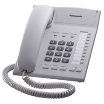 Телефон Panasonic KX-TS2382RUW (белый) {индикатор вызова,повторный набор последнего номера,4 уровня громкости звонка}
