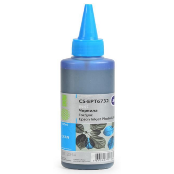 Расходные материалы CACTUS C13T67324A Чернила CACTUS CS-EPT6732 для Epson L800 , голубой, 100 мл