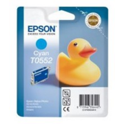 Картридж струйный Epson T0552 C13T05524010 голубой (8мл) для Epson R240/RX420/RX520