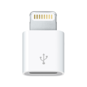 Переходник Apple MD820ZM/A USB (m)-micro USB (m) белый