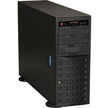 Корпус для сервера Supermicro SuperChassis 4U 745TQ-R920B/ no HDD(8)LFF/ 3x 5.25/ 7xFH/ 2x920W Platinum(13.68" x 13")ATX, E-ATX/ Backplane 8xSATA/SAS