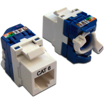 Модуль Keystone Tooless, RJ-45, кат.6, UTP, 180 градусов, белый