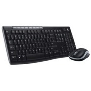 Комплект беспроводной Logitech MK270 [920-004518] клавиатура черная, 112 клавиш с защитой от воды, мышь черная, оптическая, 1000dpi, 3 кнопки, 2.4GHz, USB-ресивер (039247) {6}