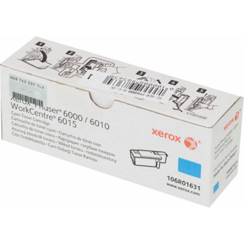 Картридж лазерный Xerox 106R01631 голубой (1000стр.) для Xerox Ph 6000/6010N/WC 6015