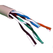 Кабель сетевой UTP 4 пары cat6 solid 0.55мм CCA molded 305м серый