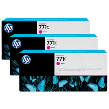 Картридж Cartridge HP 771C для DesignJet Z6200, пурпурный, тройная упаковка B6Y09A (3*775мл) (просрочен рекомендуемый срок годности!!)