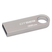 Флеш Диск Kingston 32Gb DataTraveler SE9 DTSE9H/32GB-YAN USB2.0 серебристый