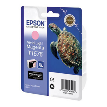 Картридж струйный Epson T1576 C13T15764010 светло-пурпурный (2300стр.) (25.9мл) для Epson St Ph R3000