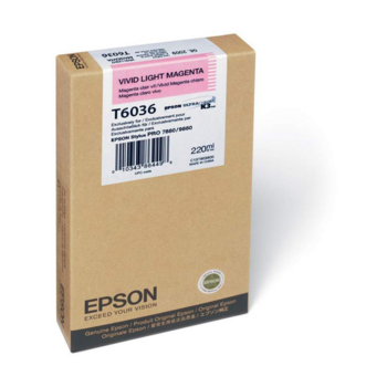 Картридж струйный Epson T6036 C13T603600 светло-пурпурный (220мл) для Epson St Pro 7880/9880