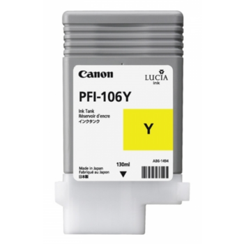 Картридж струйный Canon PFI-106 Y 6624B001 желтый для Canon для iPF6300S/6400/6450