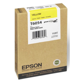Картридж Epson T6054 C13T605400 Yellow для Stylus Pro 4800/4880 (110 мл) (оригинал)