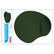 Коврик для мыши BURO BU-GEL/green гелевый с подушкой зеленый