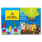 Масляная пастель Adel Colour 428-0817-000 шестигранные 8цв.д.11.5мм картон.кор.