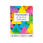 Папка-вкладыш Бюрократ Стандарт -013BT2 глянцевые А4+ 25мкм (упак.:100шт)