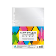 Папка-вкладыш Бюрократ СуперЛюкс -060G/25 глянцевые А4+ 60мкм (упак.:25шт)