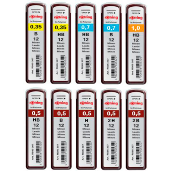 Грифель Rotring TIKKY S0312670 0.5мм 2H (12гриф)