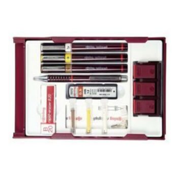 Набор рапидографов Rotring College Set S0699530 в компл.:0.25/0.35/0.5мм/аксессуары