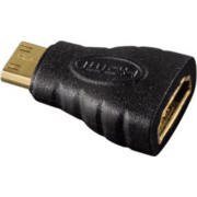 Адаптер аудио-видео Hama H-39861 mini-HDMI (m)/HDMI (f) Позолоченные контакты черный (00039861)