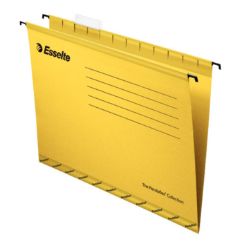 Папка подвесная Esselte Pendaflex Plus Foolscap 90335 картон желтый 412x240x1мм (упак.:25шт)