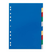 Разделитель индексный Durable 6740-27 A4 пластик цветные разделы