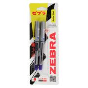 Ручка-роллер Zebra ZEB-ROLLER BE& DX5 0.5мм игловидный пиш. наконечник синий/синий синие чернила блистер (2шт)
