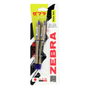 Ручка-роллер Zebra ZEB-ROLLER BE& DX7 0.7мм игловидный пиш. наконечник черный/черный черные чернила блистер (2шт)