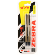 Ручка-роллер Zebra ZEB-ROLLER BE& AX7 0.7мм стреловидный пиш. наконечник черный/черный черные чернила блистер (2шт)