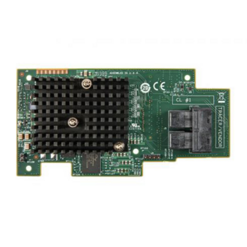 Плата контроллера RAID-массива Intel Integrated RAID Module RMS3JC080, SAS-3. 12-Gbit/s 8 int ports, mezzanine card with I/O Controller (IOC) LSI3008, entry-level RAID 0,1,1E,10, JBOD mode, PCIe x8 Gen