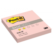 Блок самоклеящийся бумажный 3M Post-it Basic 654R-BP 7100058135 76x76мм 100лист. розовый