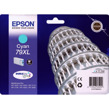 EPSON C13T79024010 Картридж 79XL голубой повышенной емкости для WF-5110DW/WF-5620DWF (bus)