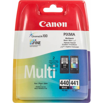 Картридж струйный Canon PG-440/CL-441 5219B005 черный/трехцветный x2упак. (180стр.) для Canon MG2140/MG3140