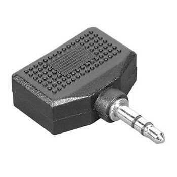 Адаптер аудио Hama H-43353 Jack 3.5 (m)/2xJack 3.5 (f) черный (00043353)