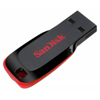 носитель информации SanDisk USB Drive 128Gb Cruzer Blade black USB2.0 SDCZ50-128G-B35
