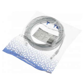 Патч-корд Lanmaster TWT-45-45-5.0-WH UTP RJ-45 вил.-вилка RJ-45 кат.5E 5м белый ПВХ (уп.:1шт)