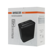 Шредер Office Kit S35 (секр.P-4) фрагменты 9лист. 14лтр. пл.карты CD