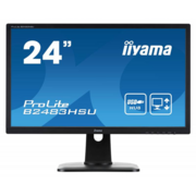 Монитор Iiyama 24" ProLite B2483HSU-B1DP черный TN+film LED 2ms 16:9 DVI M/M матовая HAS Pivot 250cd 170гр/160гр 1920x1080 D-Sub DisplayPort FHD USB 5.2кг