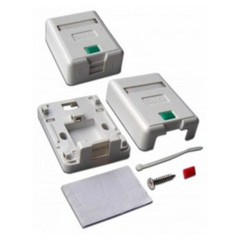 Коробка Lanmaster LAN-SA1/S-WH настенная 48x65x27мм крышка RJ45 (упак.:1шт)