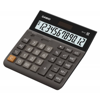 Калькулятор настольный Casio DH-12-BK-S-EP коричневый/черный 12-разр.