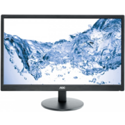 LCD AOC 23.6" E2470SWH/(01) черный {TN+film 1920x1080 75Hz 1ms 170/160 250cd 1000:1 8bit(6bit+FRC) D-Sub DVI HDMI1.4 2x2W}